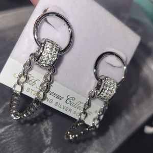 Fifth Avenue Collection 'Baroque Link' Swarovski Crystal Earrings